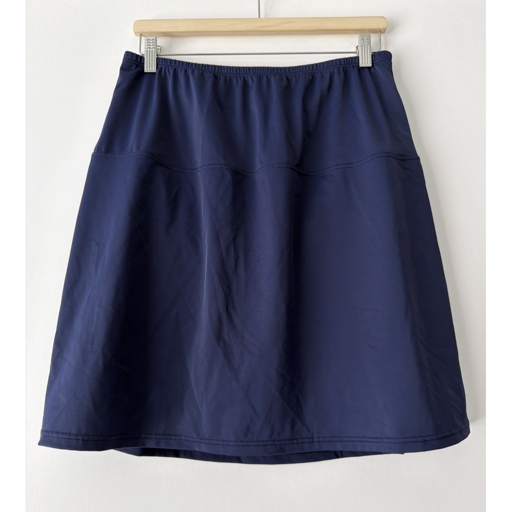 Swimsuits For All Blue Swim Skirt Coverup Womens Size 18 Long Built in Brief